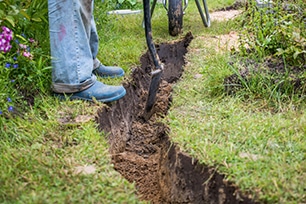 Digging for Drainage in Bathurst, NSW