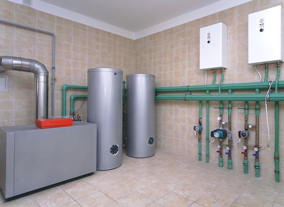 Boiler Room With a Heating System in a Private House in Bathurst, NSW