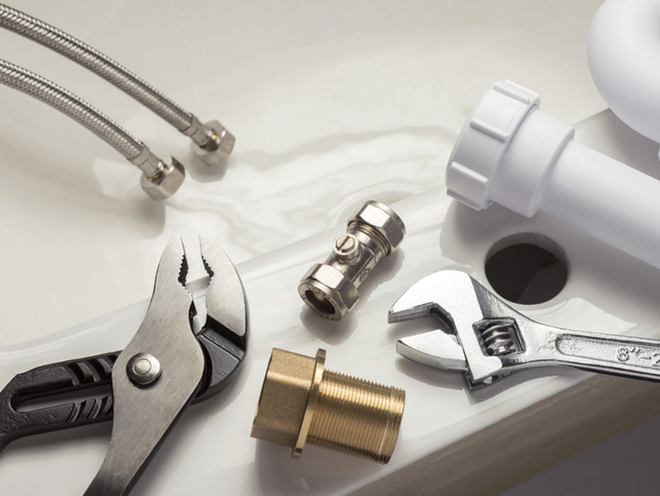 Various Plumbing Parts on a Bathroom Basin in Bathurst, NSW
