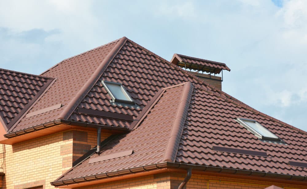 Metal Roof With Modern House Attic Construction With Roof Guttering - Roofing and Guttering Services in Oberon, NSW