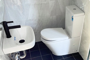Small Bathroom with Sink and Toilet in Bathurst, NSW
