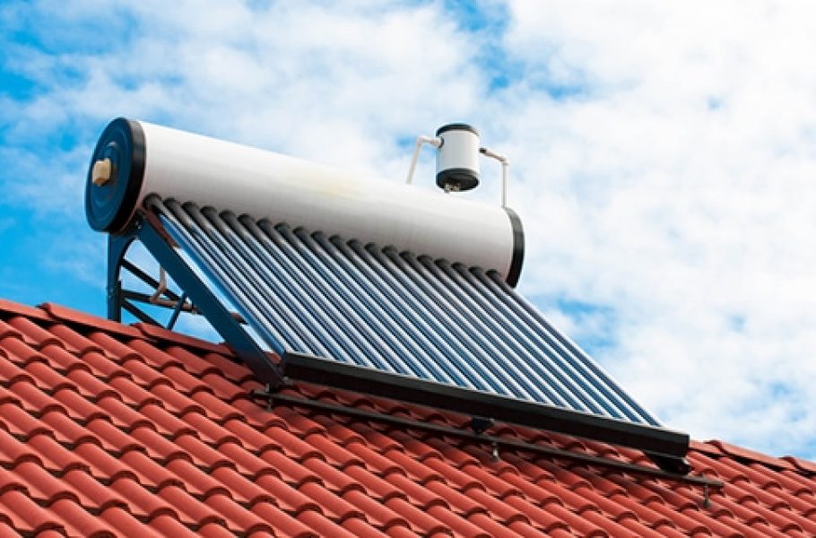 Solar Water Heater on Roof Top in Bathurst, NSW